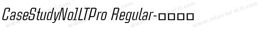 CaseStudyNo1LTPro Regular字体转换